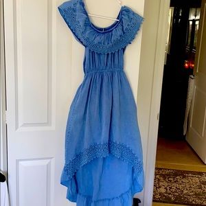 Hi-lo fun flowy cotton beach dress